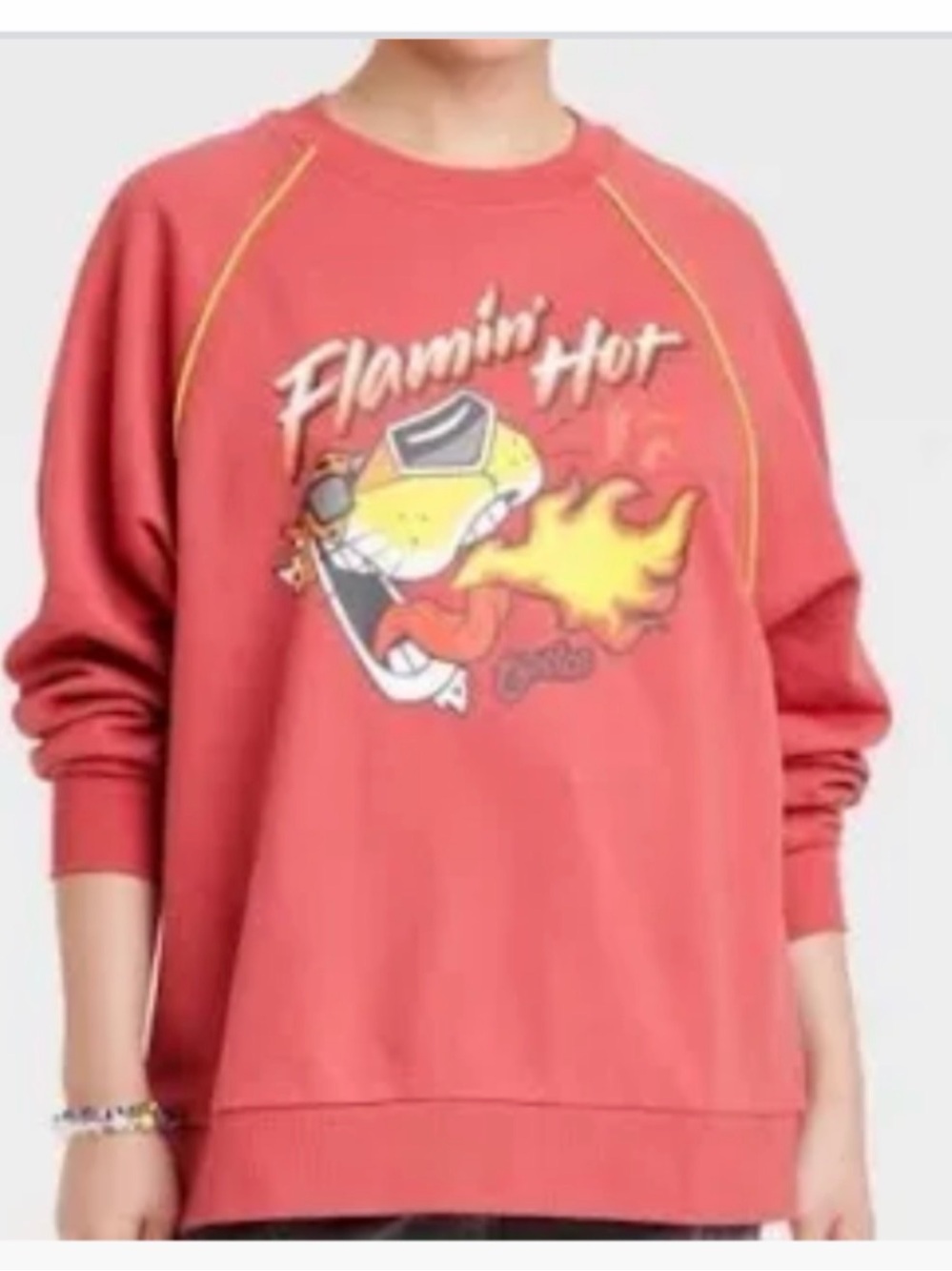 Flamin' Hot Graphic Crewneck Sweatshirt - Pink - Picture 5 of 5